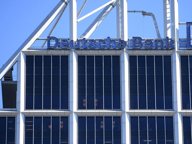 A general view of the Deutsche Bank building in Sydney, Tuesday, July 9, 2019. The German lender announced overnight it would cut 18,000 staff worldwide as well as scrap its global equities business and scale back its investment bank in a broad, $A11.9 billion restructure. (AAP Image/Dan Himbrechts) NO ARCHIVING