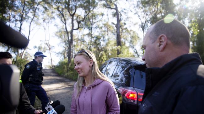 Kristy Crabb found Annangrove boy, Christopher Wilson, aged 11, who had been missing since 3.30pm yesterday. Picture: NCA NewsWire / Nikki Short