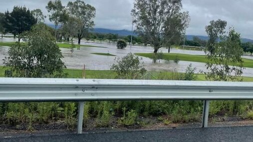 Floodwaters around Scone. Picture: Supplied