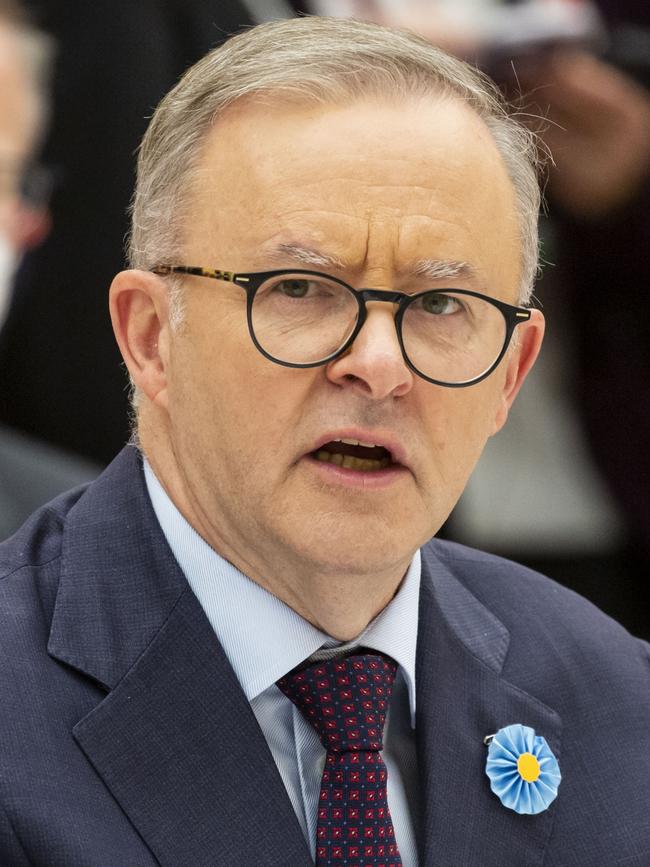 Australian Prime Minister Anthony Albanese attends the Quad Leaders summit. Picture: Yuichi Yamazaki/Getty Images