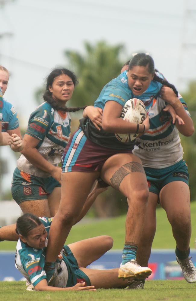 Mele Tupou also scored a try for Mackay. Picture: Michaela Harlow