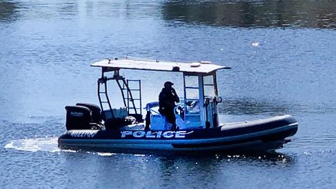 Emergency services called to boat capsize at the Seaway on the Gold Coast. Photo: Scott Powick