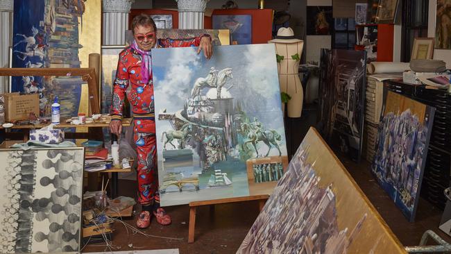 Painter Charles Billich. Picture: Nic Walker