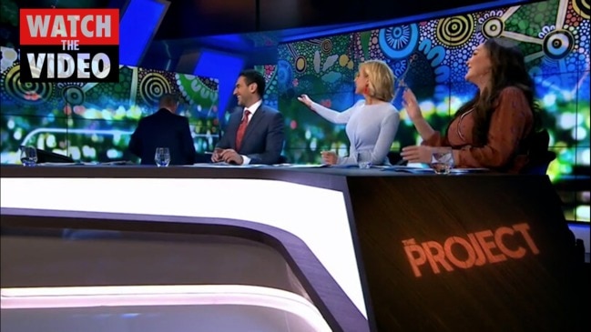 Peter Helliar walks off The Project