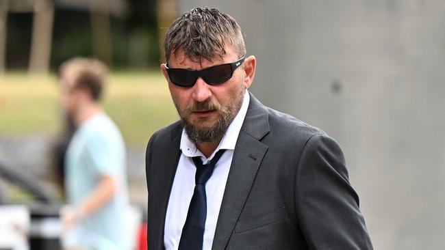 Peter Jackson, the father of Darcey Conley, arrives at the Supreme Court in Brisbane. Picture: NCA NewsWire / Dan Peled