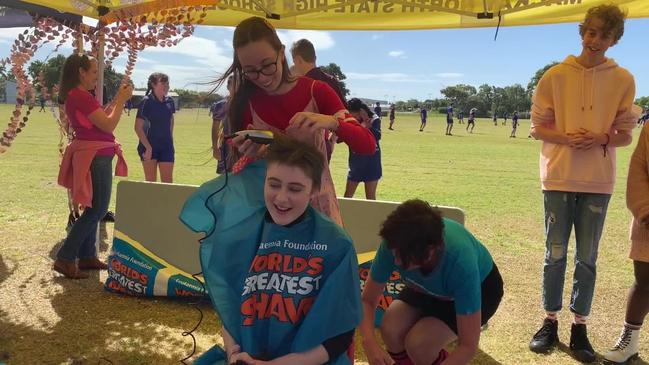 WATCH: Mackay North High's school captain takes part in World's Greatest Shave