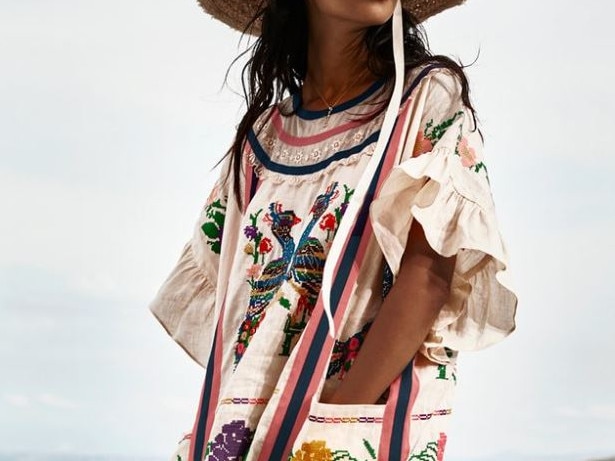 Mexican social media commentators found this design to be a rip-off of traditional garments from the Oaxaca region. Picture by Zimmermann.