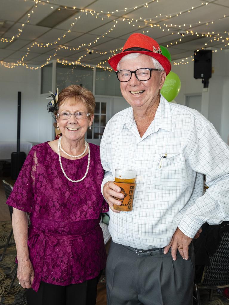 Sandy and John Beresford at the Melbourne Cup luncheon at Club Toowoomba, Tuesday, November 1, 2022. Picture: Kevin Farmer