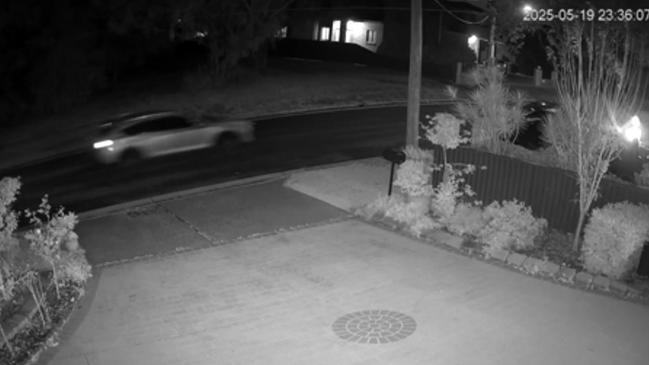 The Toyota SUV can be seen arriving outside the Versace family home at speed. Picture: Supplied