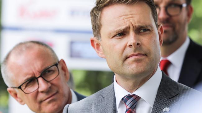 SA Infrastructure and Transport Stephen Mullighan Minister and SA Premier Jay Weatherill. Picture: Russell Millard/AAP