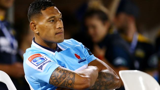 Israel Folau is out for the next month nursing a hamstring injury.