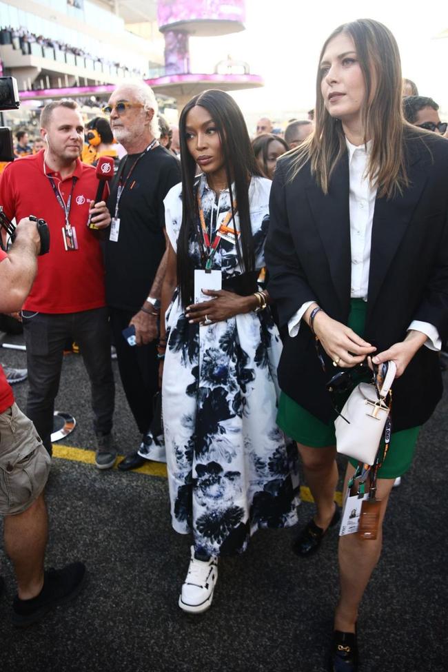 Naomi Campbell at the Abu Dhabi Grand Prix, 2023. 