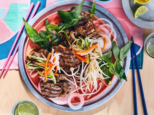 Thai-style grilled pork salad.