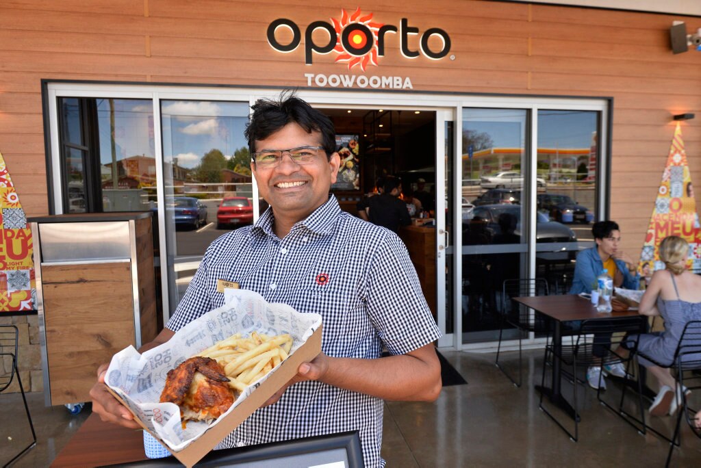 Exited to open Oporto Toowoomba is franchisee Reddy Goguri, Tuesday, November 14, 2017. Picture: Kevin Farmer