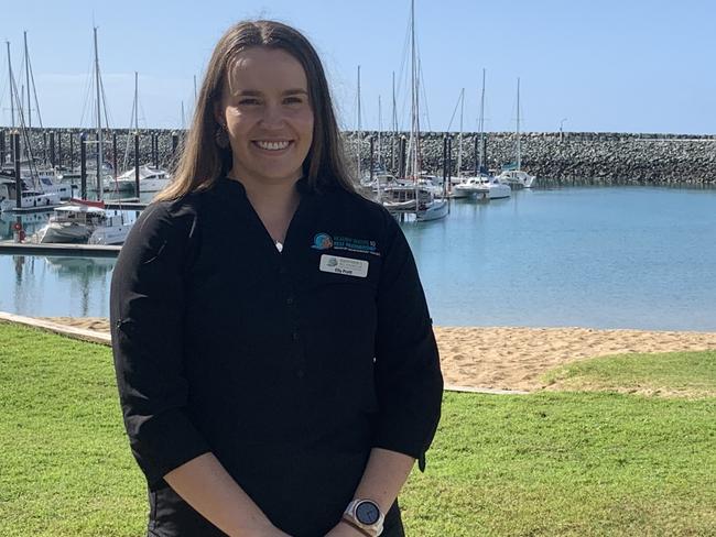 Healthy Rivers to Reef Partnership technical officer Dr Elly Pratt at the Healthy Rivers to Reef Partnership Report Card 2020 meeting. Picture: Lillian Watkins