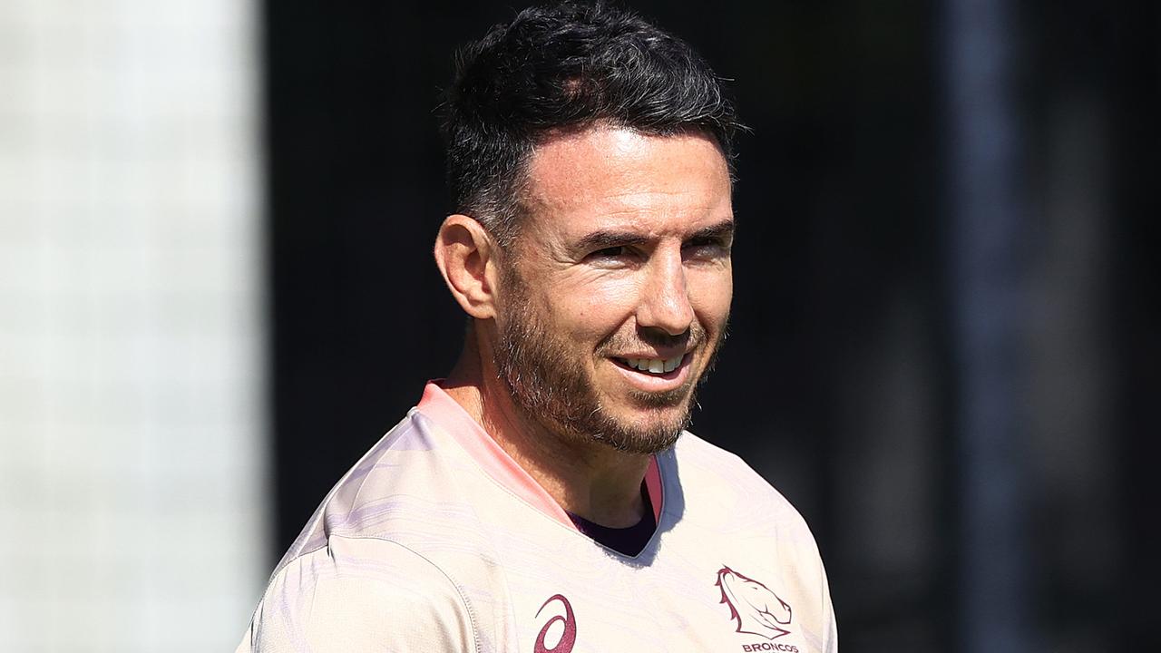 Darius Boyd at Broncos training from at Red Hill. Pics Adam Head