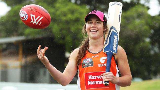 Jodie Hicks will play with the Sydney Sixers and GWS Giants. Picture: Brett Costello