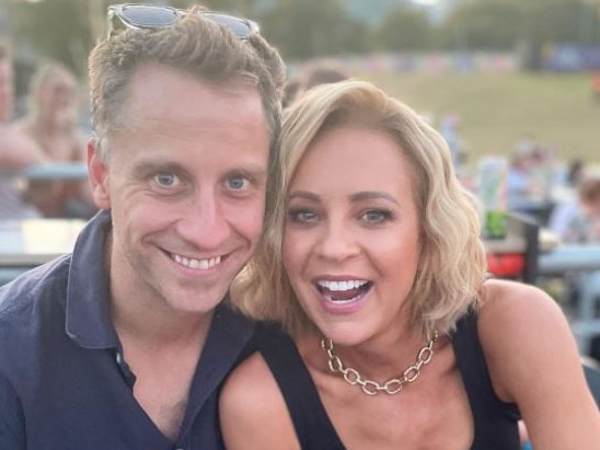 Chris Walker and wife Carrie Bickmore. Picture: carriebickmore/Instagram