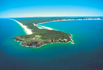 Just the spot ... there are great views of the surf break at Double Island Point from the Carlo Sand Blow/Tourism Queensland