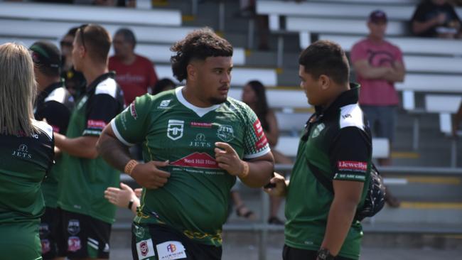 Meninga Cup semi-final action between the Ipswich Jets and Townsville Blackhawks. Saturday April 15, 2023.