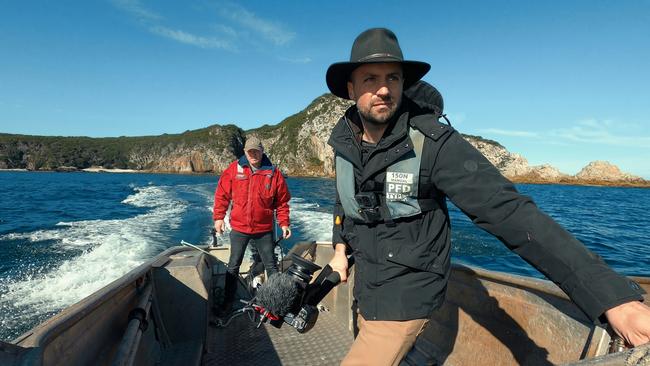 Noonan explores the remotest parts of Tasmania as he questions if the Tiger is still out there. Pictures: Supplied / SBS