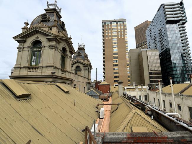 The rooftops of the Windsor Hotel. Picture: Mike Keating