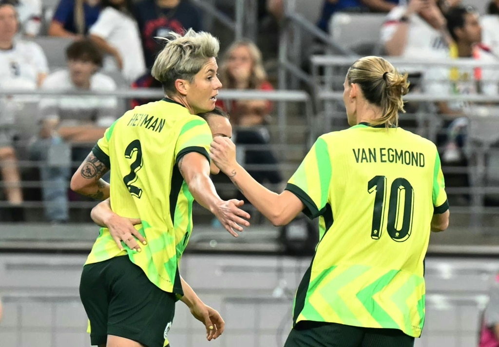 Australia are in action at the SheBelieves Cup in the United States