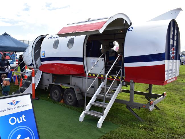 The Royal Flying Doctor plane attraction at the Warrnambool Show.