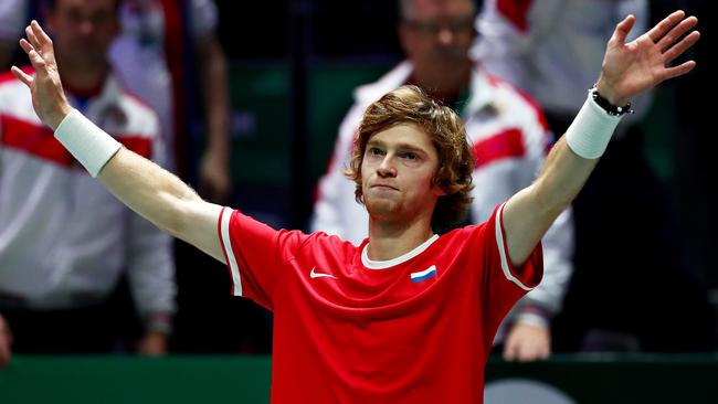 Russia’s Andrey Rublev has committed to the Adelaide International next month. Picture: Clive Brunskill/Getty Images