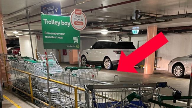 The trolley bay just didn't look right. Image: Supplied