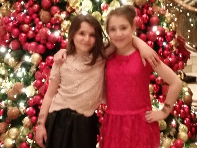 Thalia Hakin with her younger sister Maggie.