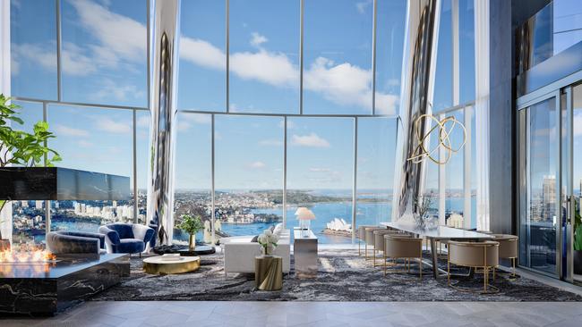 The view from a Crown Residence penthouse. Picture: supplied