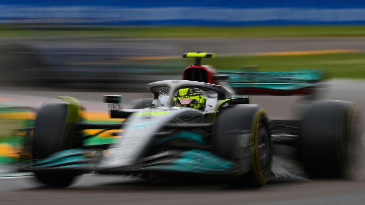 Lewis Hamilton of Great Britain driving the Mercedes