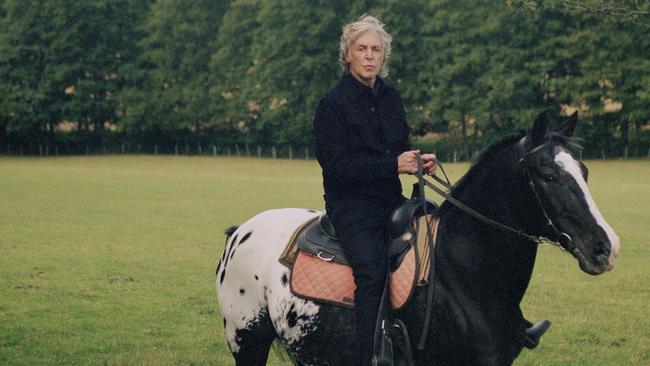 McCartney and an Appaloosa friend at his farm. Picture: Mary McCartney / MPL Communications