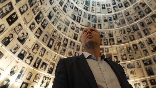 Josh Frydenberg visits the Yad Vashem Holocaust Museum in Jerusalem