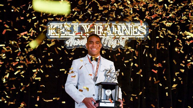 Joe Ofahengaue won the Kelly-Barnes Medal in 2022 but was then moved on by the Wests Tigers months into a new deal. Picture: Supplied