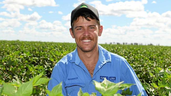 SPRAY CAUTION: Emerald cotton grower, Warrick Stent-Smith. Picture: Contributed