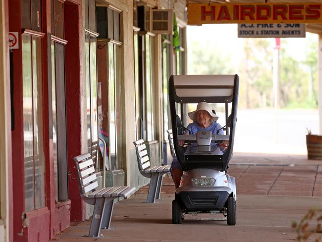 Janette Williams, 91, lives in Trundle in central NSW and relies on other locals to drive out of town to get groceries for her. Picture: Toby Zerna