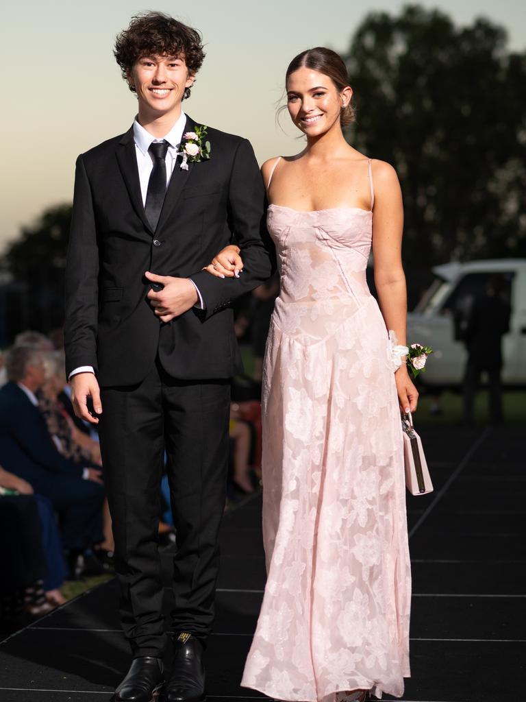 Zac Tidbury and Katherine Wieland at the 2024 Rockhampton Grammar School formal.