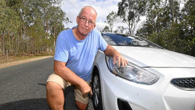 Paul Baldwin is the latest resident to complain to the media about the state of the region's roads. Picture: Troy Jegers