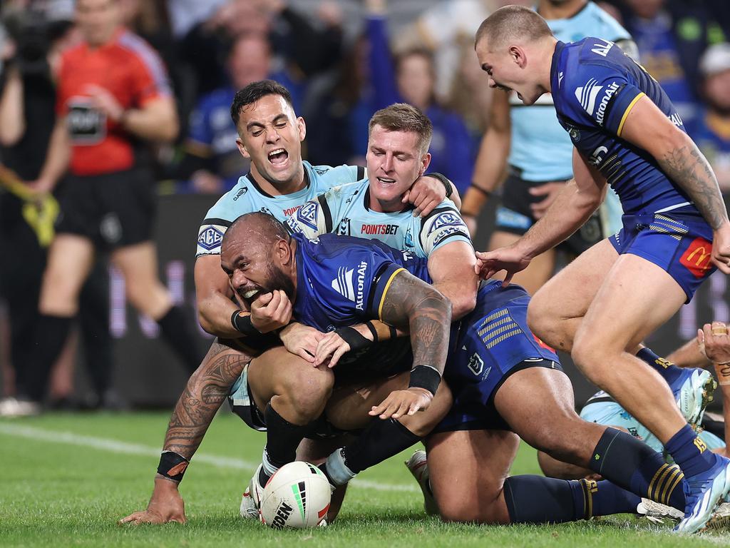 Junior Paulo produced a barnstorming performance, crashing over in the first half. Picture: Getty Images