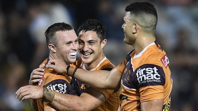 Jake Turpin crossed for the match winner in the final seconds. Picture: Ian Hitchcock