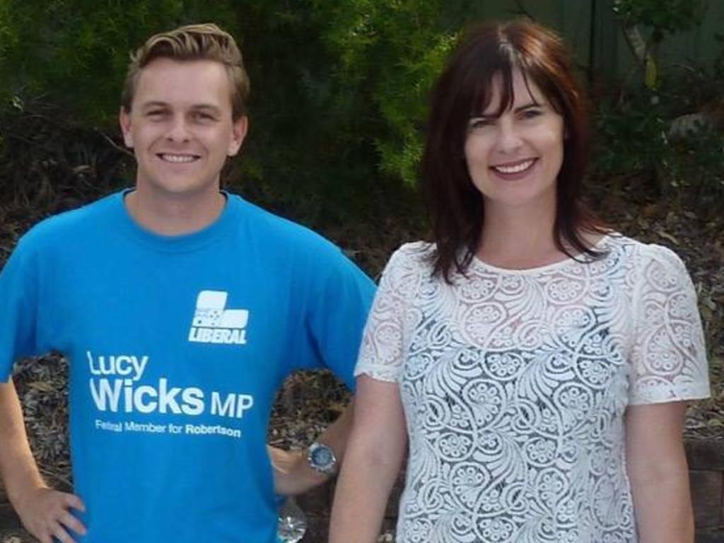 Ms Wicks first hired Mr Martin as a staffer when he was 24 years old. Picture: Facebook