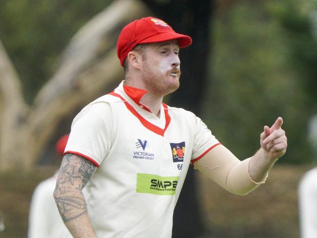 Premier Cricket: Northcote v Casey-South Melbourne. Casey South-Melbourne player Luke Shelton.  Picture: Valeriu Campan