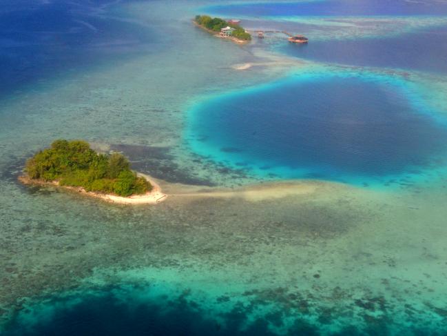 ESCAPE: BEST FOR 2016 - HOT DESTINATIONS .. Solomon Islands - Aerial shot, flying to Munda, Western Provence . Picture: Supplied