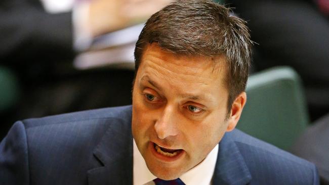 Opposition Leader Matthew Guy released a three-pronged bail plan this morning. Picture: Mark Stewart