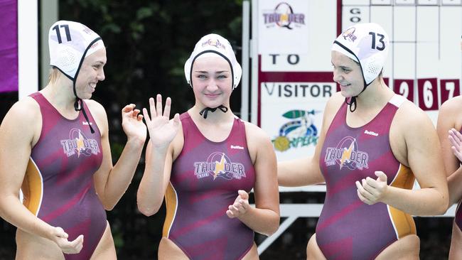 Molly Nasser is introduced to the crowd while playing for Thunder earlier this month. (AAP Image/Richard Walker)