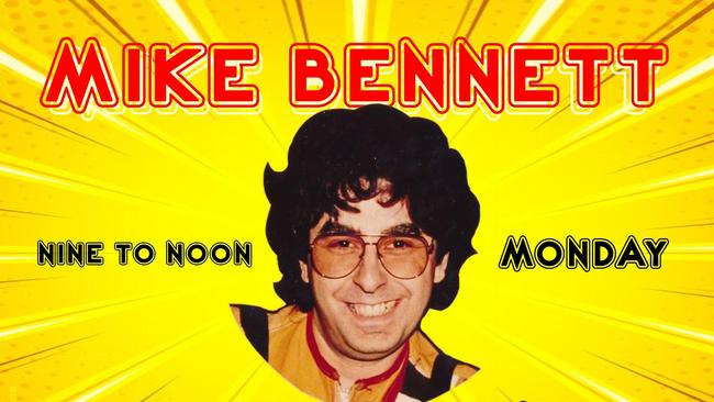 A promotional social media post for Mike’s Monday morning ‘Nine to Noon’ segment. Picture: Facebook / Mike Bennett