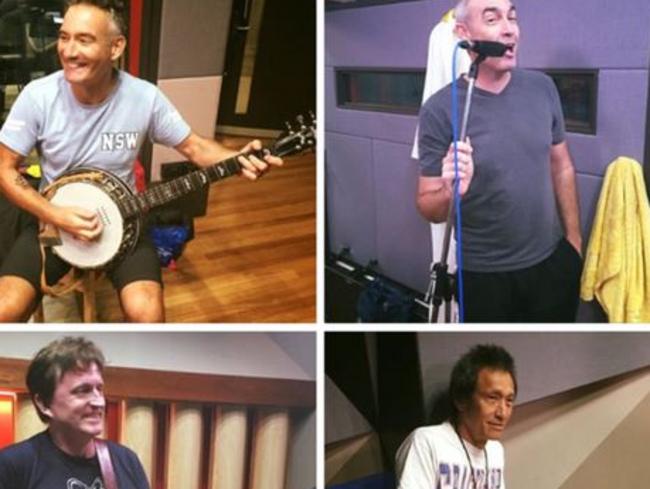 Blue Wiggle Anthony Field shared this rehersal photo on Twitter