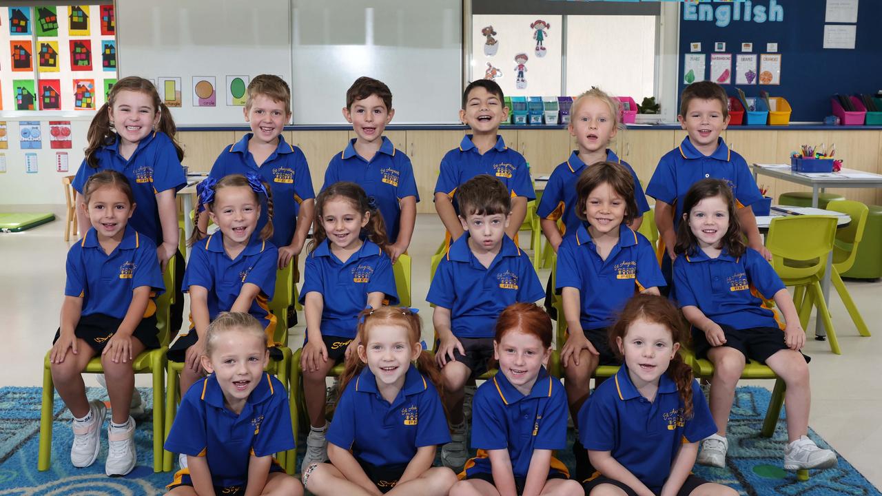 My First Year: St Augustine’s Parish Primary Prep Navy. Back Row: Bowie, Fletcher, Arli, Roman, Frida, Lennox. Middle Row: Sophie, Bella, Kora, Oliver, Oscar, Scarlett. Front Row: Grace, Gracie, Brooke, Poppy. Picture Glenn Hampson